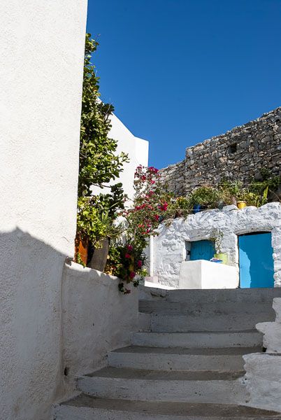 On the streets of Amorgos - at the end of the street