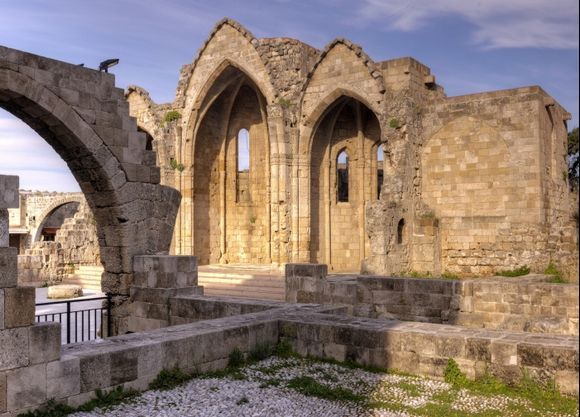 Our Lady of the Burgh Cathedral Ruins, Rhodes Old Town