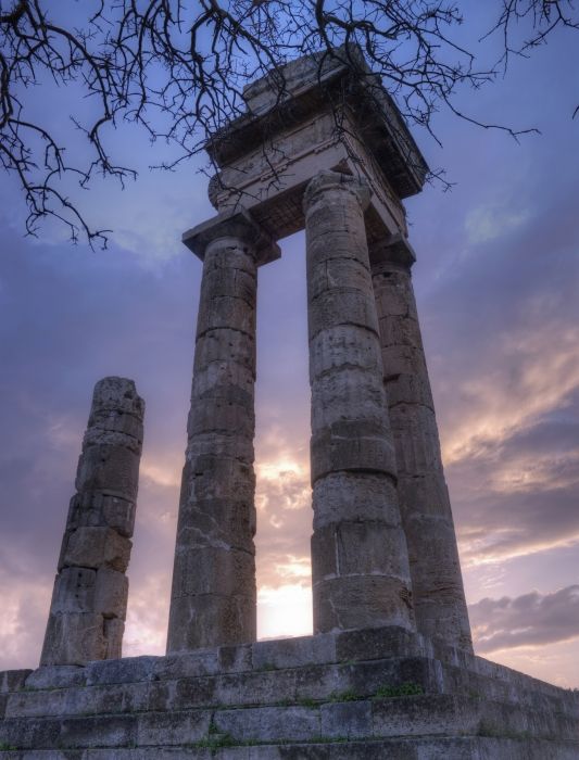 Temple of Apollo, St Stefanos Hill, Monte Smith, Rhodes Acropolis
