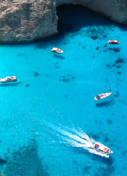 Navagio beach from the top