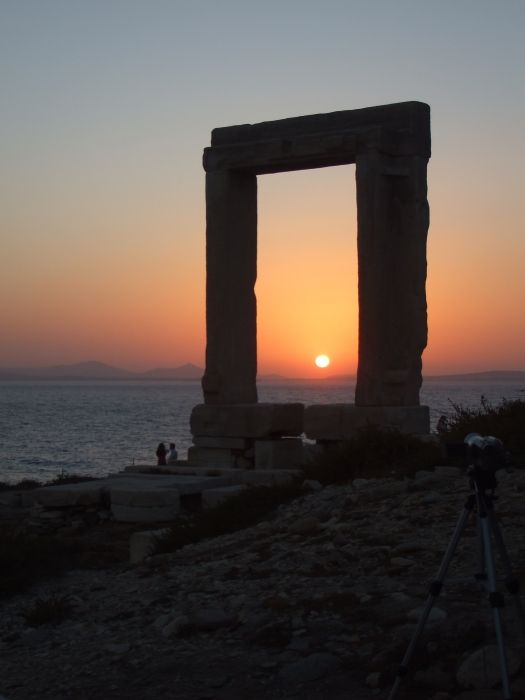Naxos gate at sunset 2