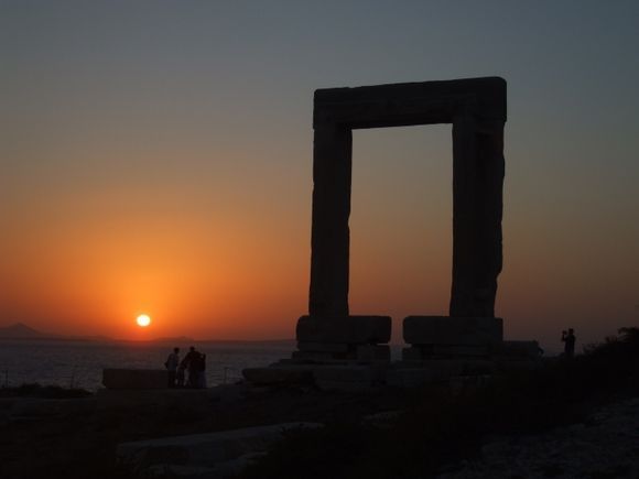 Naxos gate at sunset 1
