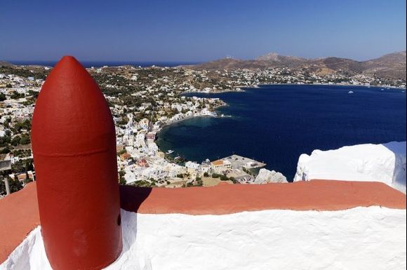 Alinta Bay from Profitis Ilias, Leros, Dodecanese.