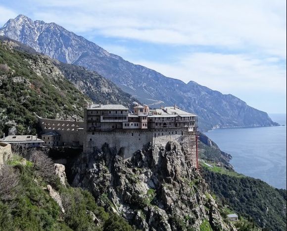 Simonos Petras Monastery at the Holy Mount Athos