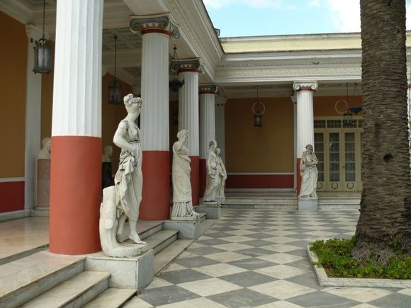 EMPRESS SISI PALACE-inner courtyard,ACHILLEION,CORFU