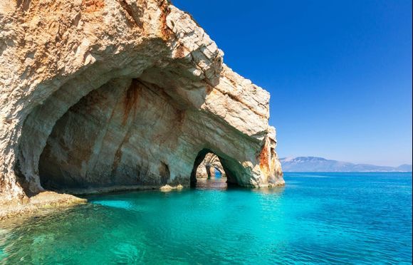 Blue Caves of Zakynthos! One of the most popular spots on the island!
