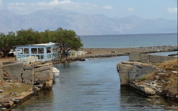 Olous,the sunken town, near Elounda, Kanali