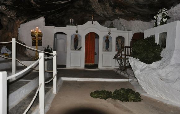 Little chapel in the Milatos Cave