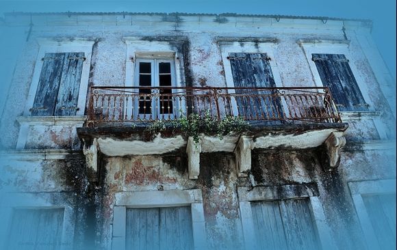 Blue house, Kefalonia