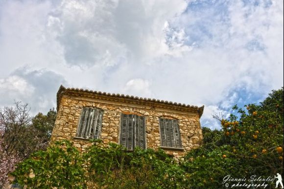 Old mansion upper town Kyparissia Messinias