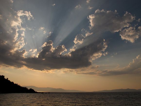 Sun bouncing off clouds