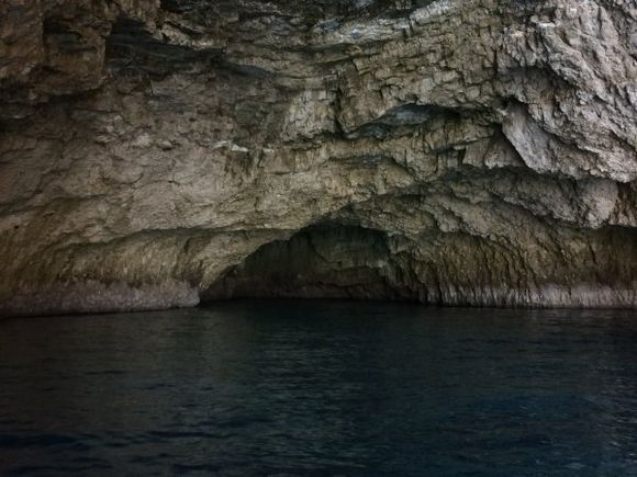 Paxi- Blue Caves with vivid blue waters. Source: www.greeka.com