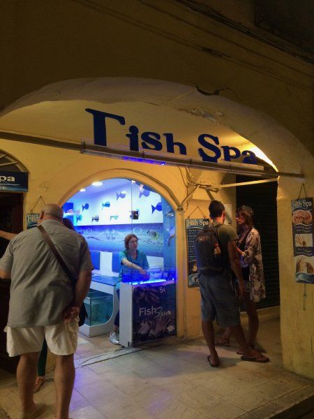 Corfu Old Town , Fish Spa