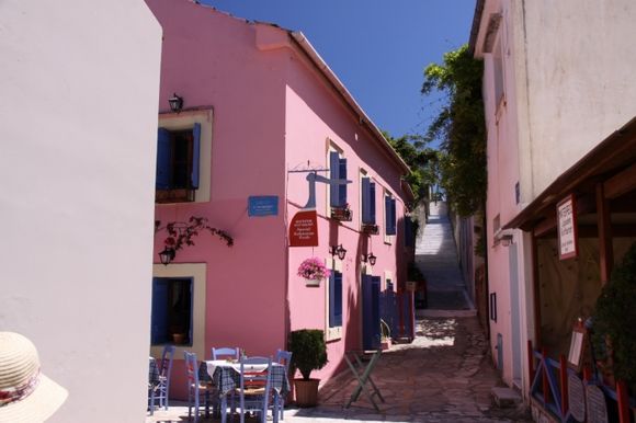 Colourfull streets of Fiscardo