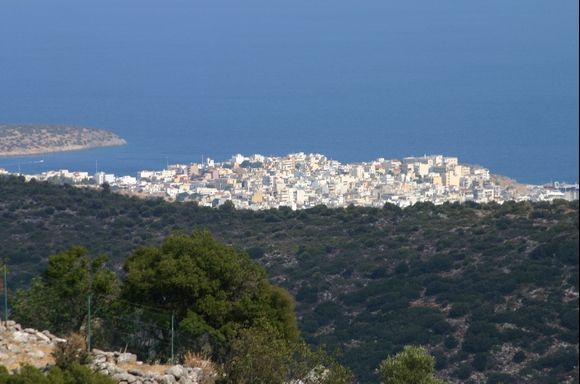 Agios Nicolaos projected on the Kolpos Mirrabelou bay