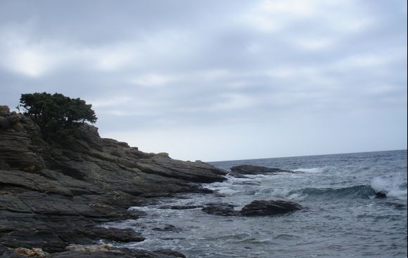 Sky, sea and rocks