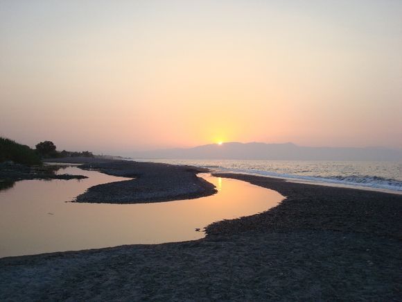 Platanias Beach Sunset
