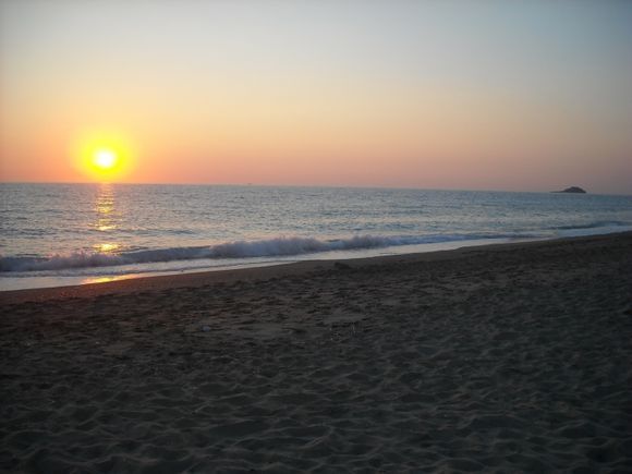 Sunset west of Lefkada