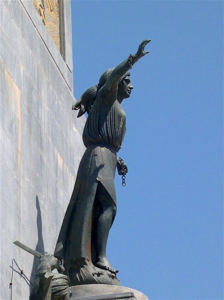 Monument of greek revolution: freedom