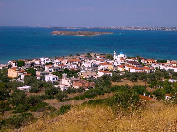 2 villages and 1 town (Skala, Egina, Athens).