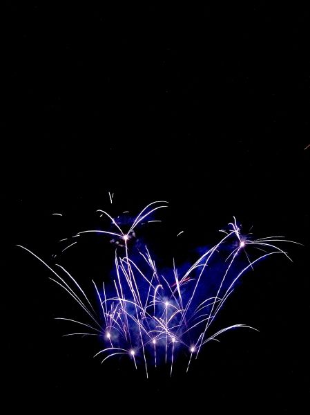 Fireworks in Limni Evia August 15 the blue flower