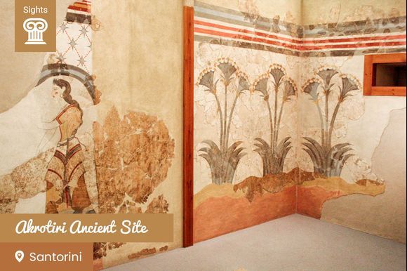 The ancient town of Akrotiri on Santorini island was destroyed during the volcano eruption in the 16th century B.C. and was buried in ashes for thousand of years. This resulted in the perfect preservation of fine frescoes, objects, and artworks. Not earlier than 1967, excavations began and revealed the amazing treasure that was hidden under the Santorinian soil for centuries, giving us important information about the Minoan civilization. If you visit Santorini and you are passionate about history and lost civilizations, don't miss the guided tour of Akrotiri: https://www.greeka.com/cyclades/santorini/tours/s4-akrotiri-guided-tour/