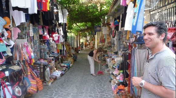 Street trader in Molyvos