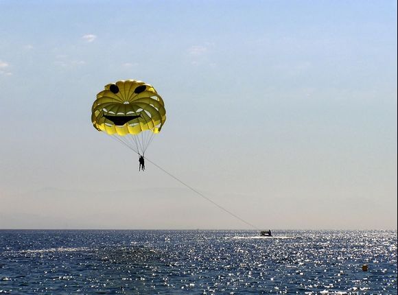 Parachute Over Sea
