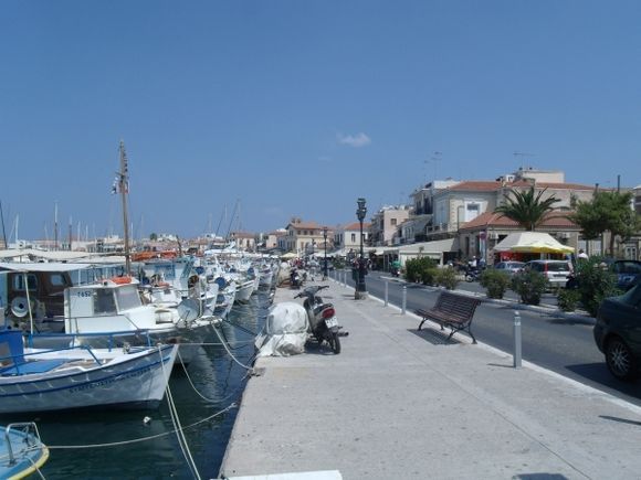 Another part of the main seaside street of Aegina Town