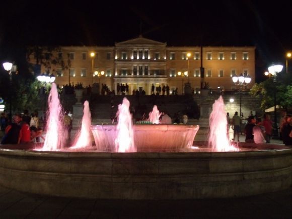 Syntagma Square at night, 1