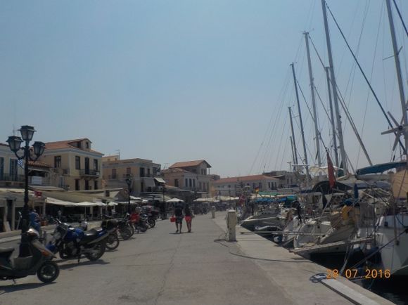 Main seaside street of Aegina Town