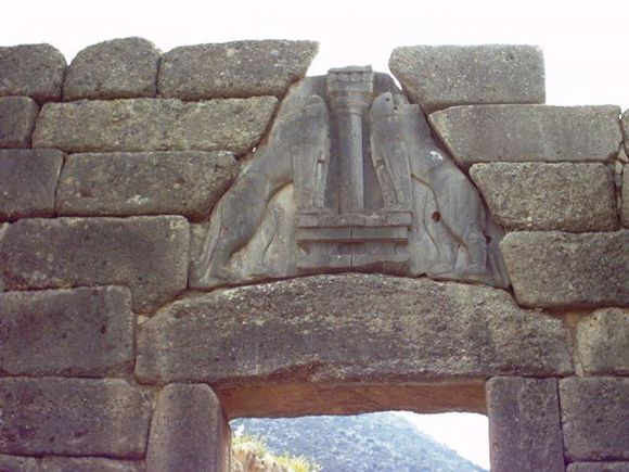 Lions' door - Mycenae, 2005.