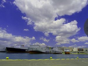 Ships at Piraeus Port, Athens