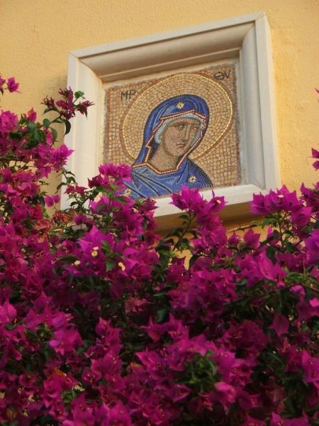 Detail in the Monastery of Virgin Mary of Paleokastritsa, Corfu