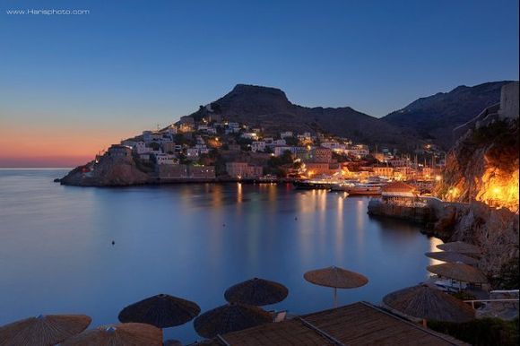 First light at Hydra island