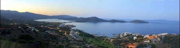 Elounda panoramic view, the best resort of Crete.