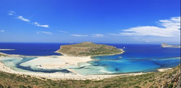 One of Must-visit place, Balos or Gramvousa. There are two ways to get there, one by car, and the other by boat. If you have a rent car and like trekking (must be both) I would like to recommend to ge