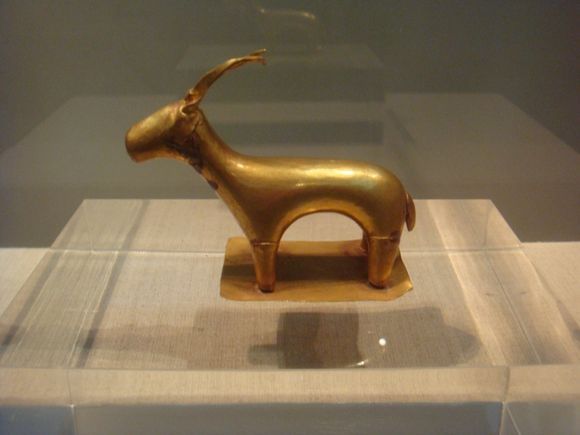 Golden Ibex, 17th Century, B.C., Pre-historic Museum, Santorini