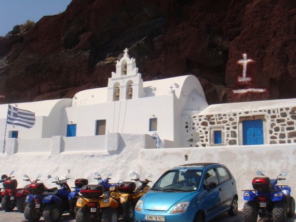 Red beach Church, Santorini