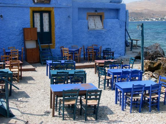 In Greece blue is the color