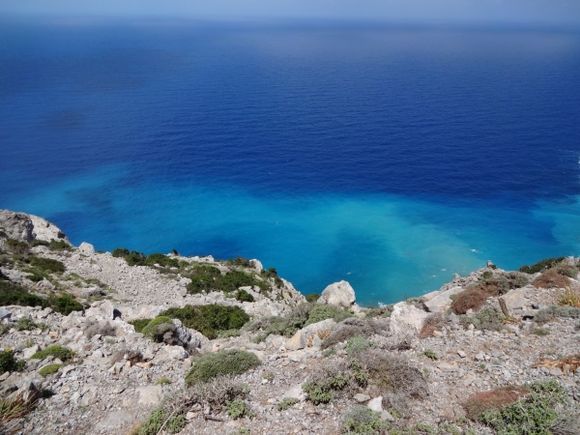 Sea view from Olympos, Karpathos Sept 2014