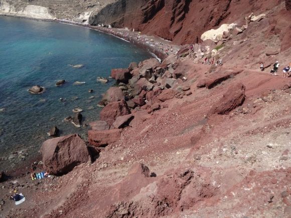 Santorini Sept 2016. Red beach near Akrotiri.