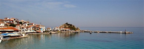 View from Poseidon Hotel Kokkari Samos Greece