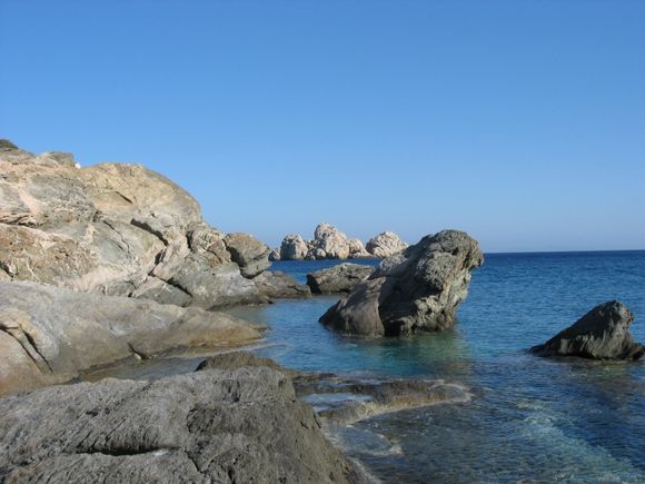 rock formation
Agios Georgios beach