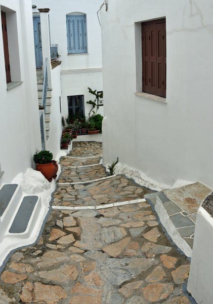 One of the many narrow  streets in the old town.