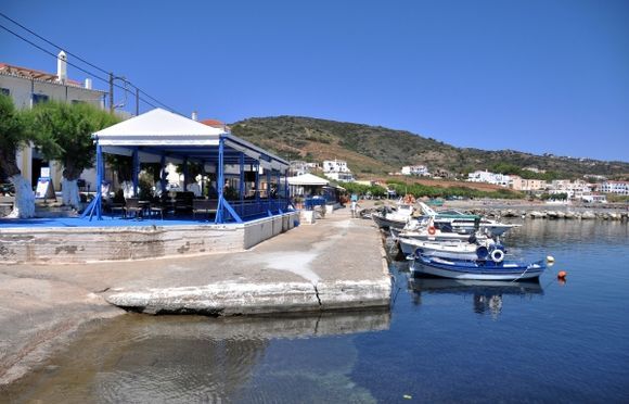 The small, picturesque harbour of Aghia Pelagia.