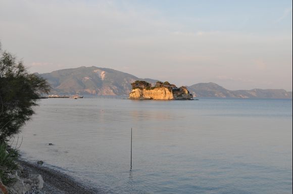 The little island of Agios Sostis.