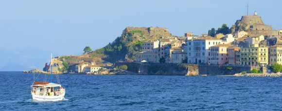 Corfu town panorama