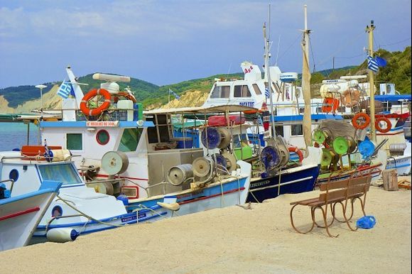 Fishing harbour, Corfu