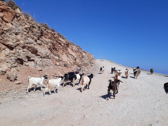 The road to the Balos beach